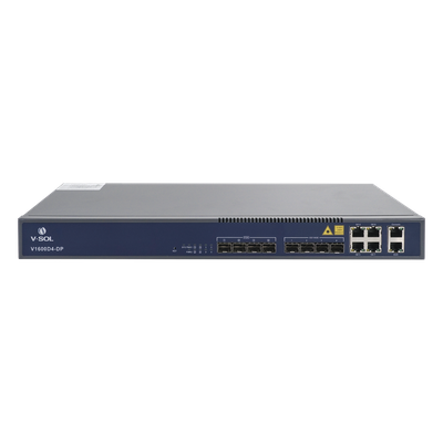 OLT de 4 puertos EPON con 8 puertos Uplink (4 puertos Gigabit Ethernet + 4 puertos Gigabit Ethernet SFP) , hasta 256 ONUS,