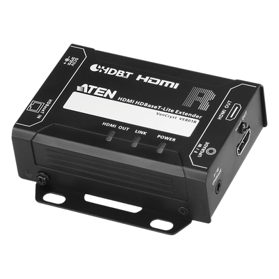 Receptor HDMI HDBaseT-Lite | Hasta 4K a 40 m (Cat 5e/6) / 40 m (Cat 6a/ATEN 2L-2910 Cat6); 1080 p a 60 m (Cat 5e/6) / 70 m (Cat 6a/ATEN 2L-2910 Cat6) | HDBaseT Clase B