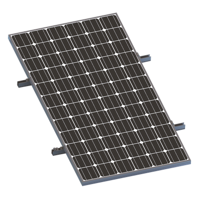 Kit De Minirieles Para Panel Solar Arreglo 1X1 Para Instalación Plano En Lámina