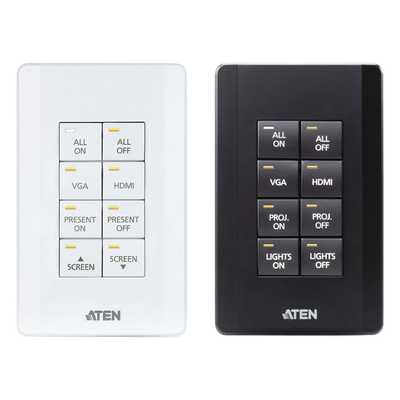 Sistema de control ATEN | Teclado de 8 botones (EE. UU., 1GANG) | BLANCO |