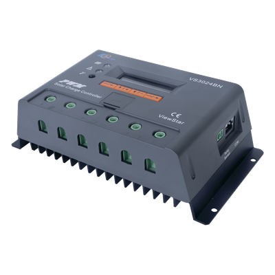 Controlador Solar de Carga y Descarga PWM 12/24V 30A con Display, Parámetros Configurables