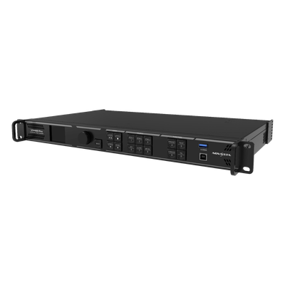 Controlador All-in-One VX400 Pro / Procesamiento de Video 4K×2K@60Hz / 4 Puertos Ethernet Gigabit / 2.6 Millones de Píxeles / 6 Capas de Video / Fibra Óptica 10G / USB 3.0 Playback / Control Remoto