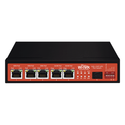 Controlador Solar de 15A con Switch PoE /  1 Puertos Gigabit PoE 802.3 bt / 2 Puertos PoE 802.3 af/at / 2 Puertos PoE Pasivo 24/48 Vcc / 1 Puerto SFP / No administrable