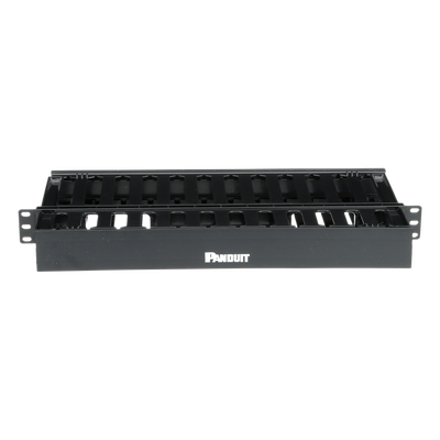 Organizador de Cables Horizontal PatchLink, Doble (Frontal y Posterior), Para Rack de 19in, 1UR