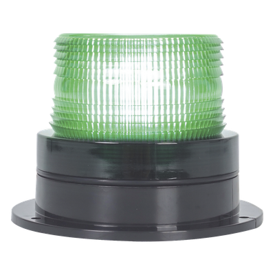 Burbuja Brillante de Larga Vida Útil, con 8 LEDs Color Verde, Domo Verde, 12Vcd
