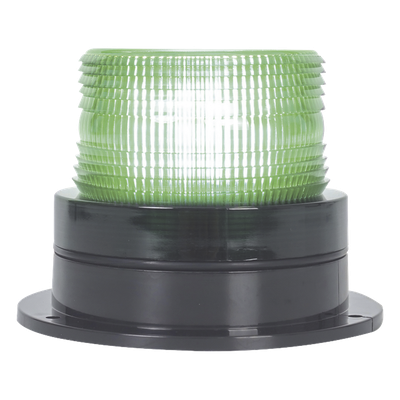 Burbuja Brillante de Larga Vida Útil, con 8 LEDs Color Verde, Domo Verde, 110 Vca