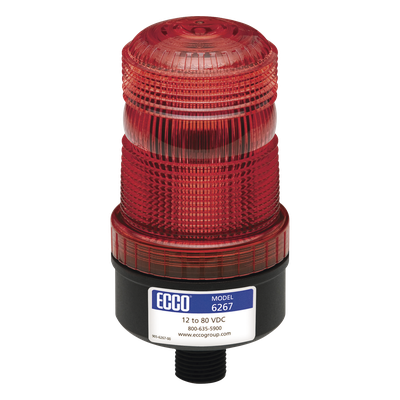 Mini baliza de LED color rojo montaje permanente SAE Clase III