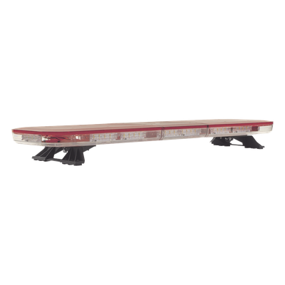 Barra de luces LED de 47″, 124 LED, con control de tráfico en color ámbar, dual color rojo/claro, ideal para equipar ambulancias y unidades de bomberos