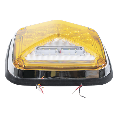 Luz de Advertencia de 8 X 6″, Color Ámbar, Con Luz de Trabajo clara, Ideal para Ambulancias