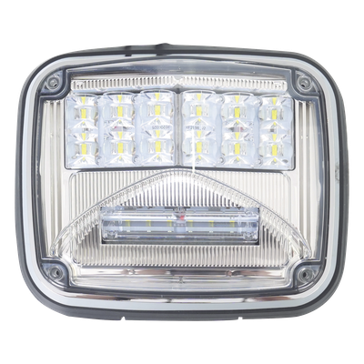 Luz de advertencia de 8 X 6″, Color Claro, Con Luz de Trabajo Clara, Ideal para Ambulancias