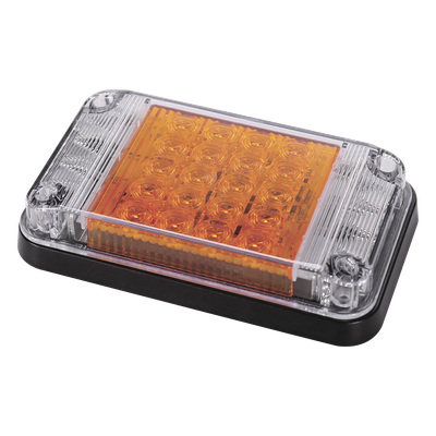 Luz de Advertencia de 7X4″, Color Ámbar, Con Luces de Trabajo, Ideal para Ambulancias
