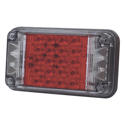 Luz de Advertencia de 7X4″, Color Rojo, Con Luces de Trabajo, Ideal para Ambulancias