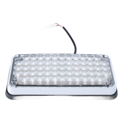 Luz de Advertencia de 7X3″, Bicolor Rojo/Claro, Ideal para Ambulancias