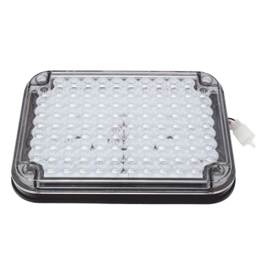Luz de Advertencia de 9X7″, Bicolor Rojo/Claro, Ideal para Ambulancias
