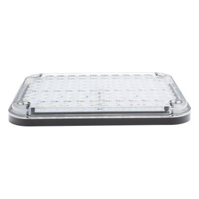 Luz de Advertencia de 9X7″, Bicolor Rojo/Claro, Ideal para Ambulancias