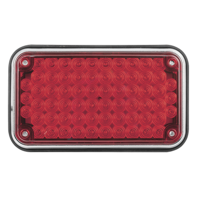 Luz de Advertencia de 6X4″, Color Rojo, Ideal para Ambulancias
