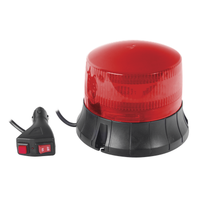 Burbuja LED giratoria color rojo, 9 LEDs, montaje magnético