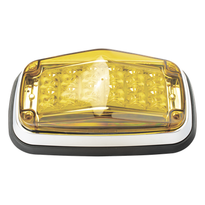 Luz de advertencia 8 X 4″, Color Ámbar, IP67, SAE,  Ideal para Ambulancias