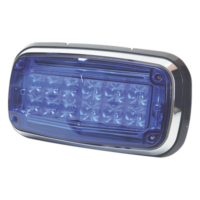 Luz de advertencia 8 X 4″, Color Azul, IP67, SAE, Ideal para Ambulancias
