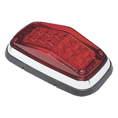 Luz de advertencia 8 X 4″, Color Rojo, IP67, SAE, Ideal para Ambulancias