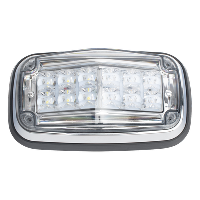 Luz de advertencia 8 X 4″, Color Rojo / Claro, IP67, SAE, Ideal para Ambulancias