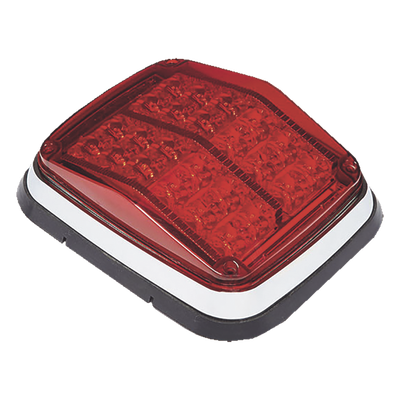 Luz de advertencia de 8 X 6″, Color Rojo, SAE, IP67, Ideal para Ambulancias
