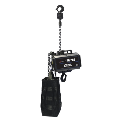 Polipasto Eléctrico / Motor de Elevación 220V | 1 Tonelada | 25m Cadena | IP66 Exterior | Case de Vuelo Incluido