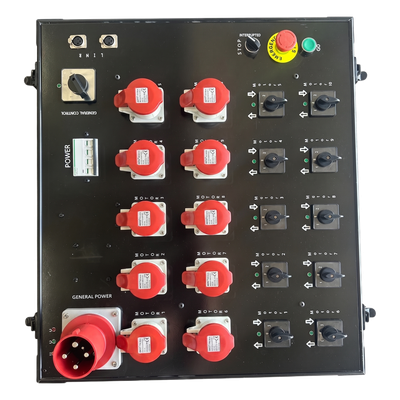 Controlador de Polipastos 10 Vías | Control Directo Trifásico 110V | Rack Touring Grade