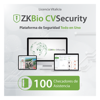 Licencia para ZKBio CVsecurity permite gestionar hasta 100 dispositivos para tiempo y asistencia