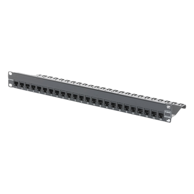 Patch Panel Z-Max, Blindado, de 24 Puertos, Modular (Vacío), Plano, 1UR