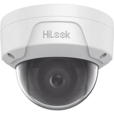 HiLook Series / Domo IP 4 Megapixel / Lente 2.8 mm / 30 mts IR / Exterior IP67 / IK10 / PoE / WDR / ONVIF
