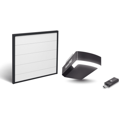 Kit Puerta de Garage 8×8 Pies (2.44 x 2.44 m) / Motor DC 1/2 HP / Insulada / Activación WiFi / Hasta 50 Controles / Lámina Calibre 26