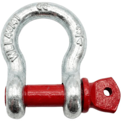 Grilllete Lira (Anchor Shackle) / 4.75 T WLL / Cuerpo 3/4″ Acero Forjado Galvanizado / Perno 7/8″ Acero Alta Resistencia / Factor Seguridad 6:1 / Marca SHINESTAGE