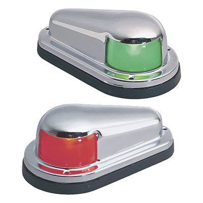 Luz de Navegación, 1 Milla Certificada A-16, Uso de Reemplazo, Embarcaciones a Vela/Motor hasta 12m, Material Latón/Acero Inoxidable, Base Polímero, Acabado Cromado/Pulido, 12V, 10W, Contactos Dorados