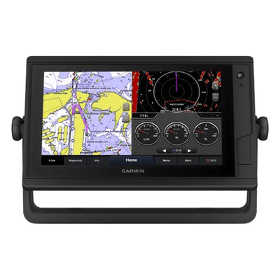 GPSMAP 922 PLUS / 9″ WSVGA Táctil / 1024×600 px / GPS+GLONASS 10 Hz / IPX7 / 10-32V DC / Compatible Sondas Garmin / Mapas Garmin BlueChart LakeVü