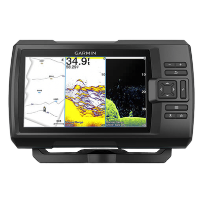 STRIKER Vivid 7cv / Pantalla WVGA a Color 7″ / Resolución 800×480 / GPS Integrado / Sonda Tradicional y ClearVü / Frecuencias 50-800 kHz / Potencia 500 W / IPX7 / Quickdraw Contours / Conectividad Wi-Fi