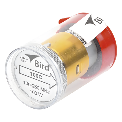 Elemento de 100 Watt en Línea 7/8″ para Wattmetro BIRD 43 en Rango de Frecuencia de 100 a 250 MHz.