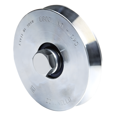 Rueda de 10 cm Para Puertas Corredizas de Hasta 220 Kg / Canal Tipo «V»