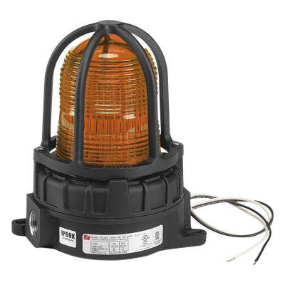 Luz de advertencia LED para ubicaciones peligrosas, montaje para superficies, 24 VCD, color Ámbar