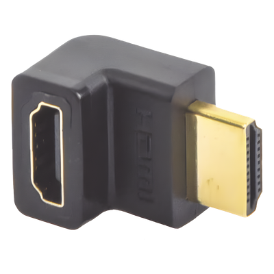 Adaptador HDMI de 90 Grados Macho a Hembra / Hacia Arriba / HDMI 2.0 4K@60Hz / Proporciona Flexibilidad Sin Doblar los Cables HDMI