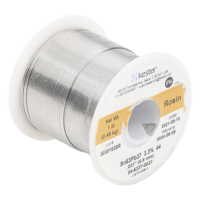 Rollo de Soldadura de 63% Sn y 37% Pb de 0.031″ con 454 gr.