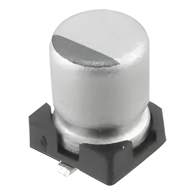 Capacitor Electrolítico de Aluminio de 1uF, 50V, 20% tipo SMD.