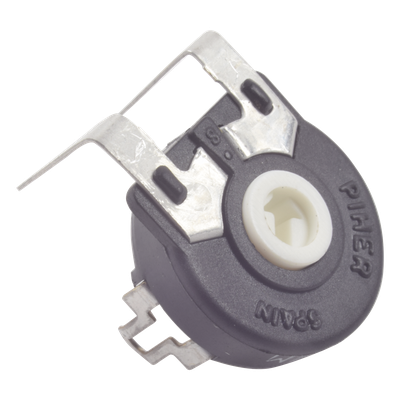 Potenciómetro de Carbón de 10 k Ohm, 0.25 Watt 15 mm Ajuste Vertical.