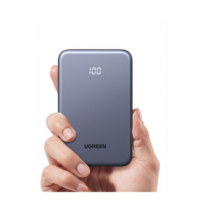 Power bank Ultradelgado  10000mAh / 20W Máximo / Puerto USB-C PD3.0 PPS / Puerto USB-A 22.5W / Batería Polímero de Litio / Pantalla Digital / Carga Rápida 3 Horas / Protocolos Múltiples / Protección