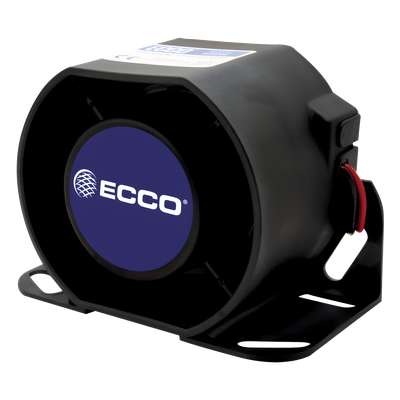 Alarma de reversa vehicular con montaje para superficies, 12-36 Vcc, 112 dBA