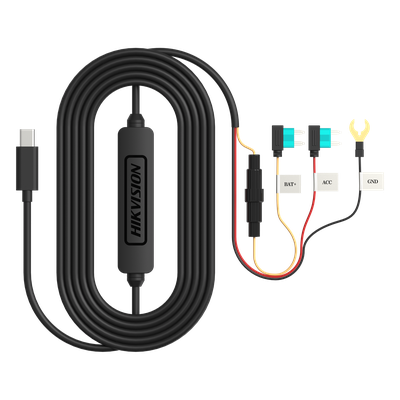 Adaptador Buck DC-DC / Entrada 12-24V DC / Salida 5V MicroUSB / Protección Baja Tensión 11.3V / Cable 3.4 m (11.2 ft) / Compatible AE-DC5013-F6 y F6(GPS)
