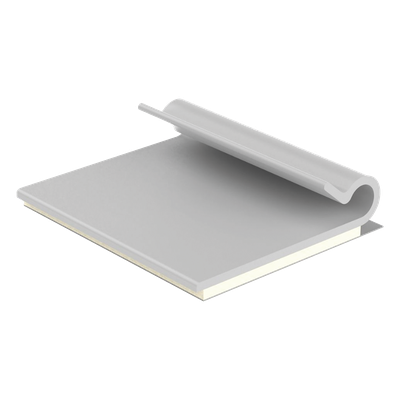 Clip Adhesivo Tipo J, Para Cables de Hasta 4.8 mm de Diámetro, Uso Interior, Color Gris, Paquete de 100pz