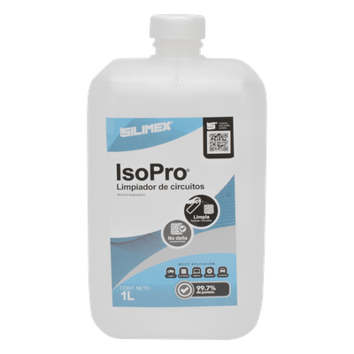 Alcohol Isopropilico para limpieza de equipos de vídeo, fibra óptica, cómputo, y equipo telefónico 1000 mL