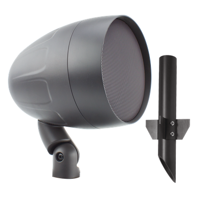 exterior | altavoz de 2 vías | Acoustiscape 6.5in | 50 Watts | 8 ohms| 70V/100V | Switchable | incluye estaca