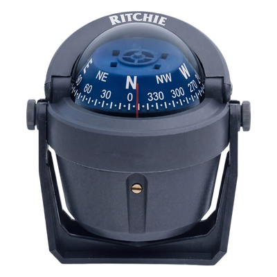 Brújula de Navegación Marítima Ritchie Explorer B-51G / Montaje en Bracket / Dial 2 3/4″ (70 mm) / Iluminación Nocturna Verde / DirectiveForce Magnets / Construcción Compuesta Alta Temperatura / 100% Reparable